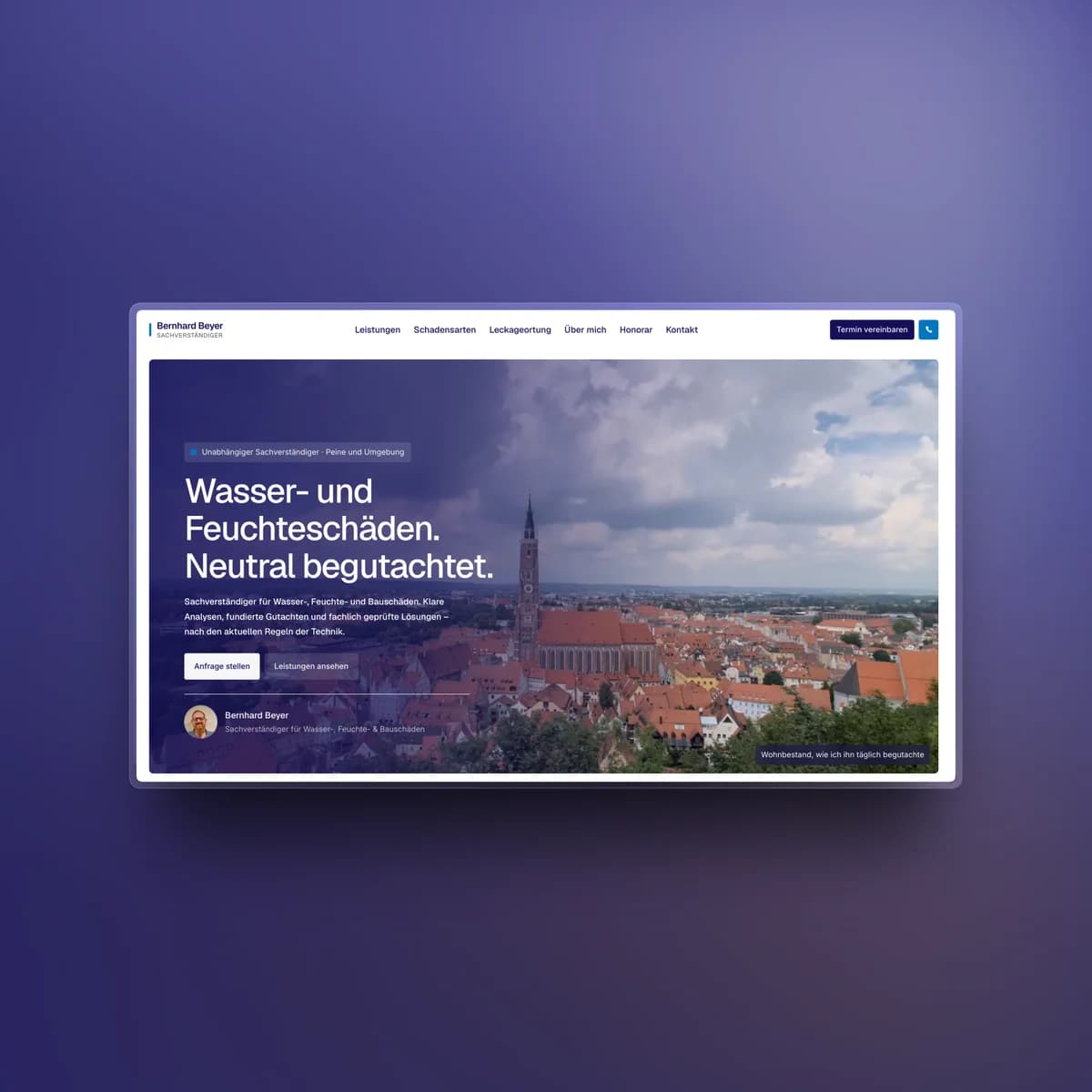 Website Sachverständiger Beyer