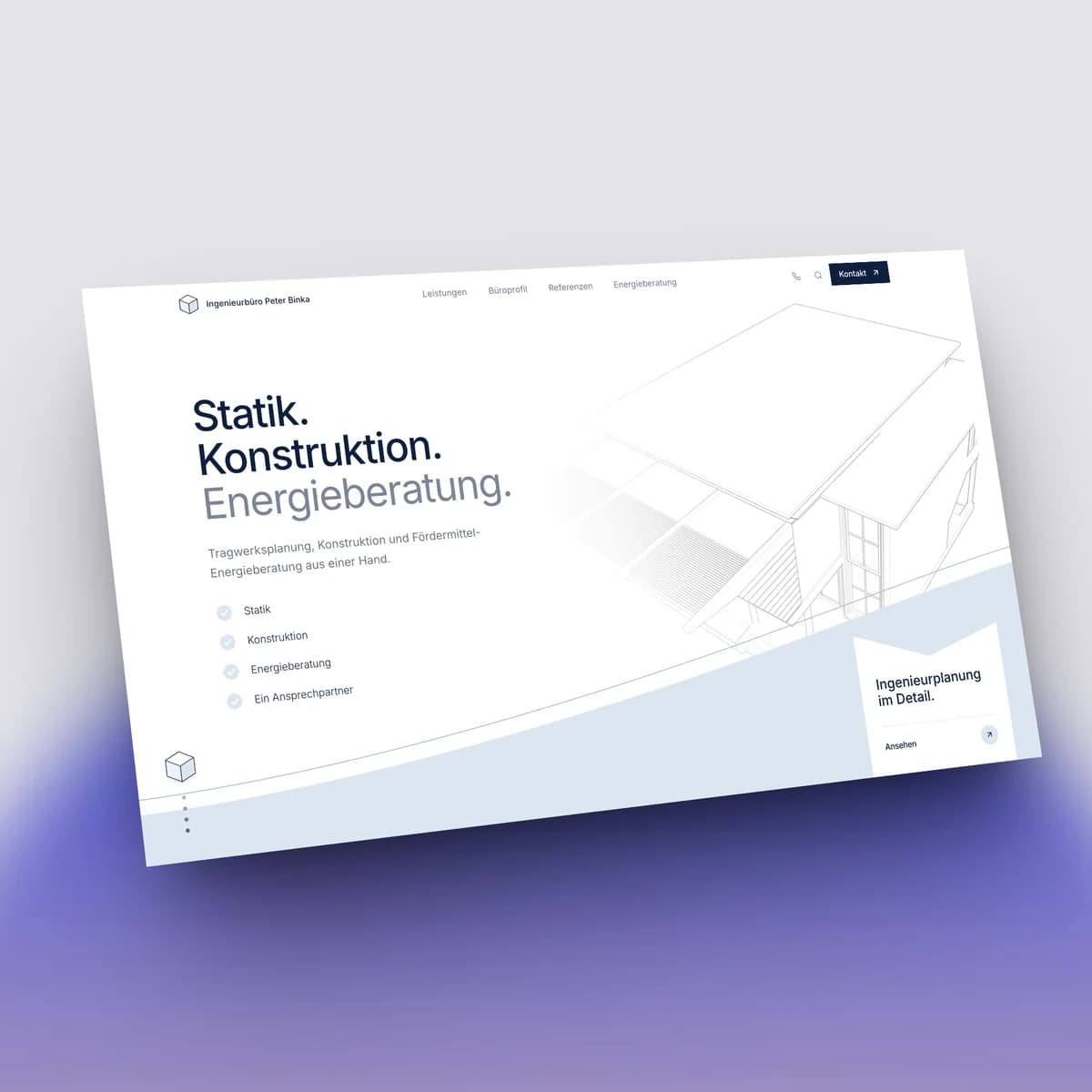Website Ingenieurbüro Binka